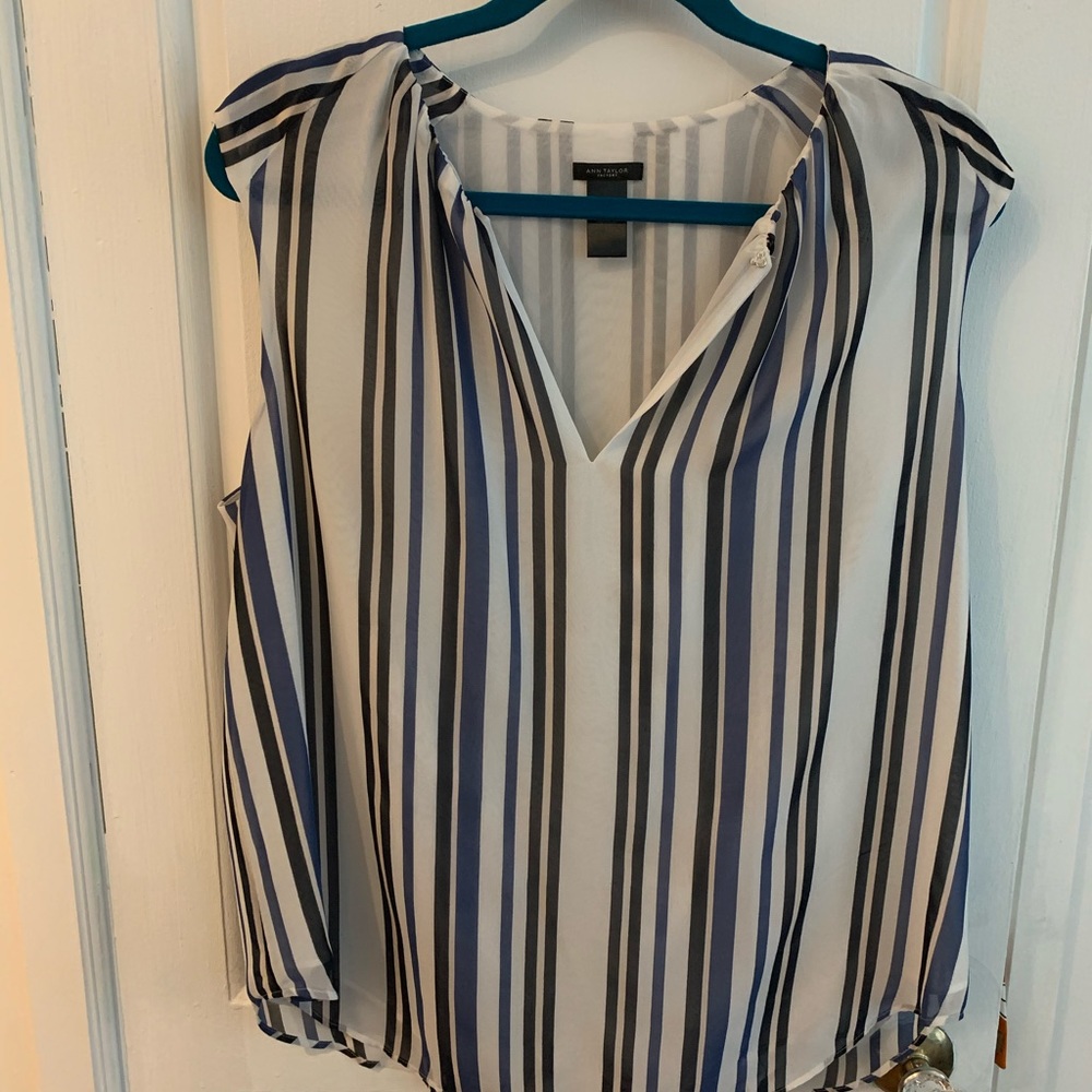 Ann taylor stripped dress shirt